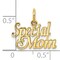10K Yellow Gold Special Mom Charm Mother Jewelry New 15 X 21mm